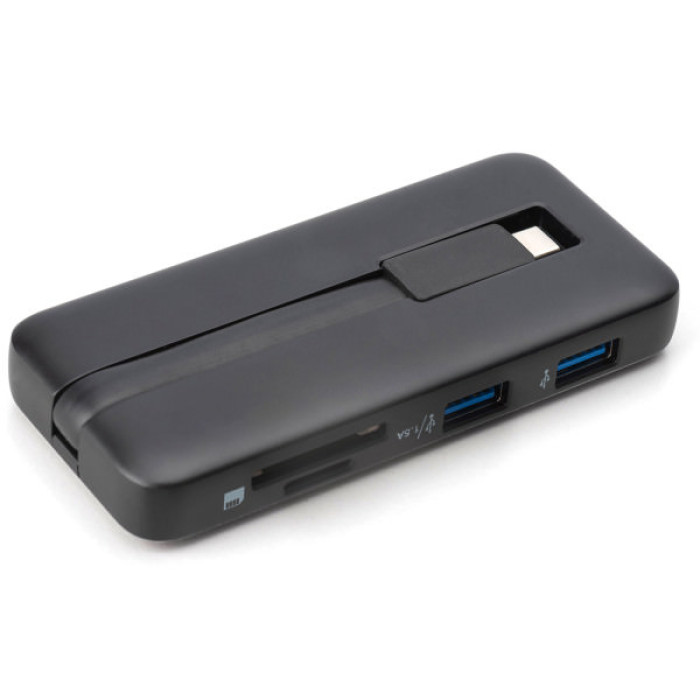 Порт-реплікатор Digitus USB-C > HDMI/2xUSB-A/USB-C/SD/MicroSD/RJ54, Travel (DA-70916)