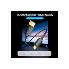 Кабель мультимедійний HDMI M to HDMI micro M 1.5m V2.0 4K 60Hz 18Gbps HDR Dolby Vention (AGIBG)