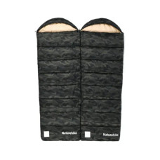 Спальний мішок Naturehike з капюшоном M320 CNK2350WS023, зелений камуфляж, лівий (6975641889199)