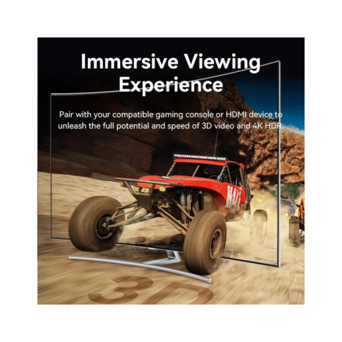 Кабель мультимедійний HDMI M to HDMI M 1.5m 4K60Hz cotton braided black Vention (ALLBG)