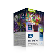 Гірлянда ColorWay Роса LED 50 5 м 8 функцій різнокольорова USB (CW-G-50L5NUMC)