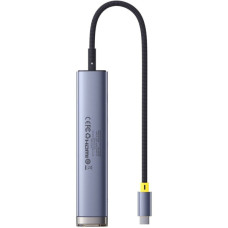 Концентратор Baseus USB-C 7-Port HDMI 4K60Hz + 2xUSB 3.0 + PD + SD/TF 3.0 + 3.5mm gray (B00052803811-02)