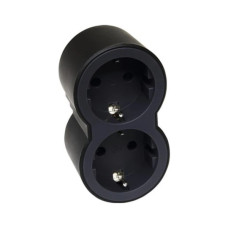 Мережевий розгалужувач Legrand Стандарт 2х2К+C передні розетки (694517)