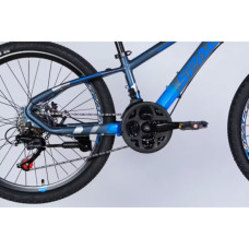 Велосипед Space 24" MERCURY DD FR рама-11" AL 2026 сіро-синій (OPS-SP-24-067)