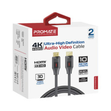 Кабель мультимедійний HDMI M to HDMI M 10.0m V2.0 black Promate (prolink4k60-10m)