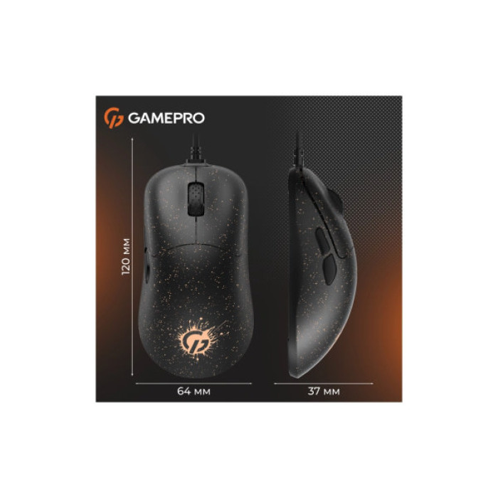 Мишка GamePro GM690D USB Black/Orange (GM690D)
