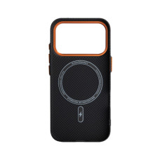 Чохол до мобільного телефона Armorstandart LikeCarbon2 SE MagCase Apple iPhone 17 Pro Kevlar Black Orange (ARM89164)