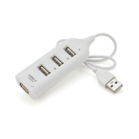 Концентратор Voltronic USB 2.0 to 4xUSB white (DNS-HUB4-OW)
