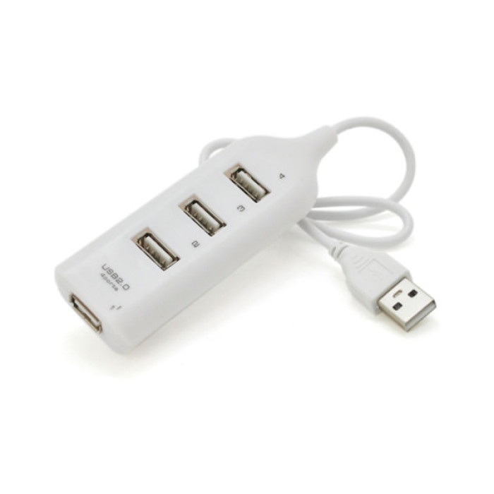 Концентратор Voltronic USB 2.0 to 4xUSB white (DNS-HUB4-OW)