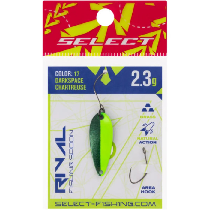 Блешня Select Rival 2.3g 30mm 17 DarkSpace Chartreuse (1870.80.16)
