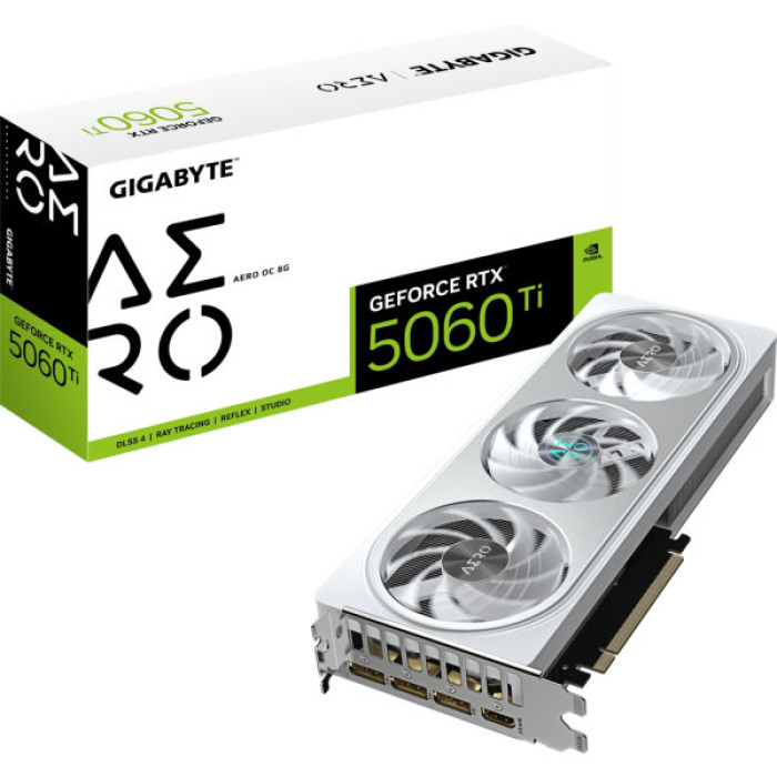 Відеокарта GIGABYTE GeForce RTX5060Ti 8Gb AERO OC (GV-N506TAERO OC-8GD)