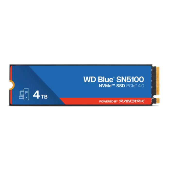 Накопичувач SSD M.2 2280 4TB BLUE SN5100 WD (WDS400T5B0E-00CPE0)