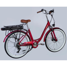 Електровелосипед Dorozhnik 26" eRUBY DD FR рама-17" 36B 13А*г 500Вт 2026 бордовий (ELB-D-26-301)