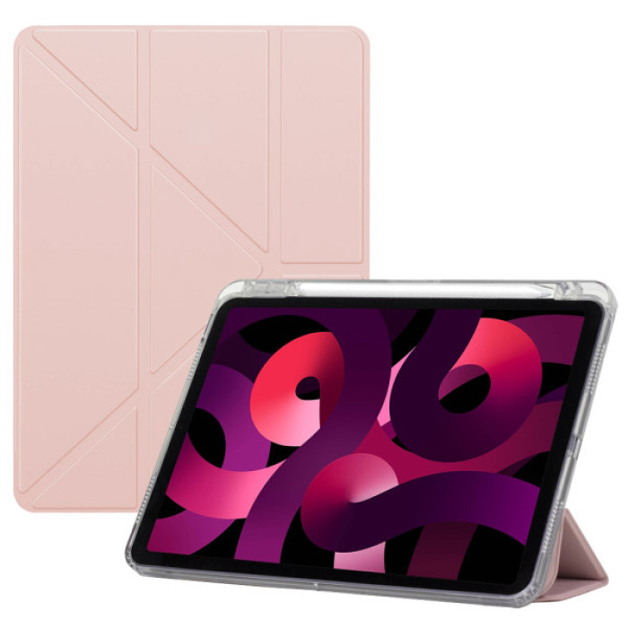 Чохол до планшета BeCover Ultra Slim Origami Transparent Apple iPad Air 11" M4 2026 Pink (715185)