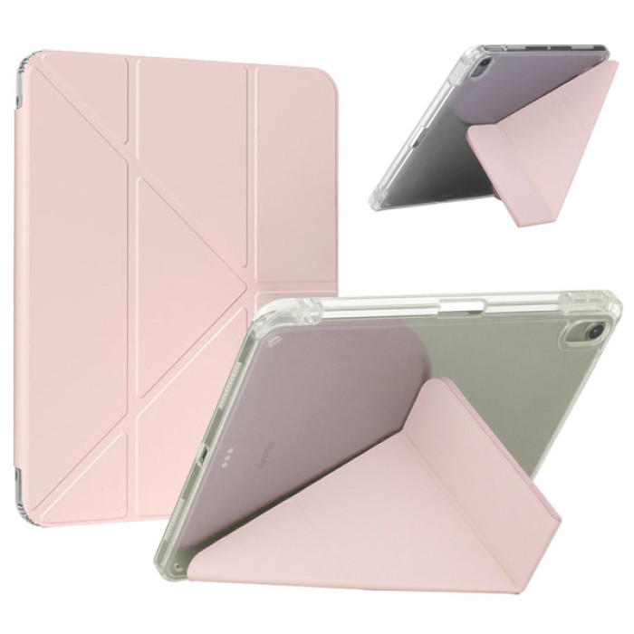 Чохол до планшета BeCover Ultra Slim Origami Transparent Apple iPad Air 11" M4 2026 Pink (715185)