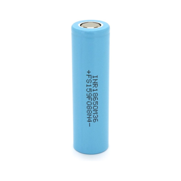 Акумулятор 18650 3450mAh, 10A, 4.2/3.63/2.5V, Cyan LG (LGDBM361865 (LG M36))