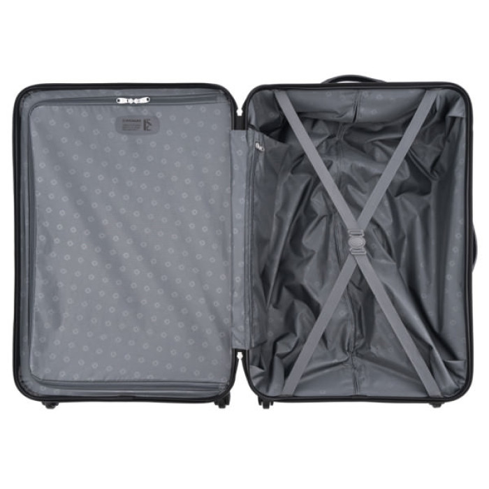 Валіза Wenger Amplar, велика, пластик, 4 колеса, чорна (653140)