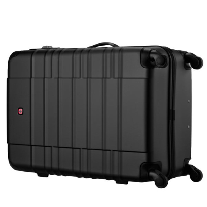 Валіза Wenger Amplar, велика, пластик, 4 колеса, чорна (653140)
