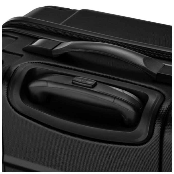 Валіза Wenger Amplar, велика, пластик, 4 колеса, чорна (653140)