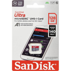 Карта пам'яті SanDisk 128GB microSD class 10 UHS-I A1 Ultra (SDSQUAB-128G-GN6MN)