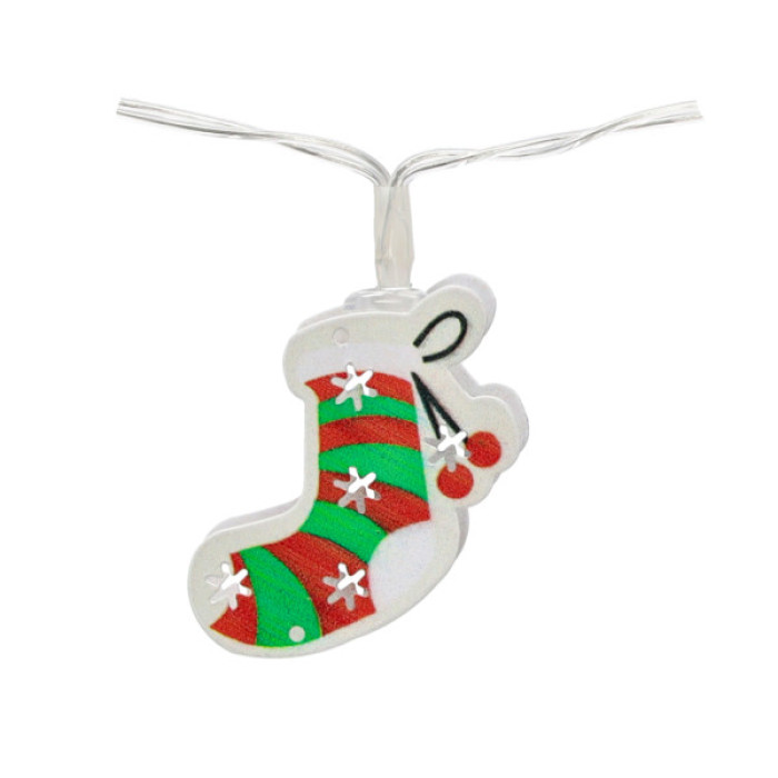 Гірлянда Chomik Новорічні атрибути 10 LED теплий білий, IP20, 2хАА (5900779854024)