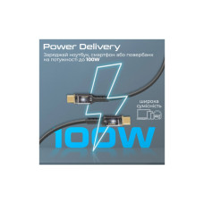 Дата кабель USB-C to USB-C 2.0m Promate (lucidline-cc200.black)