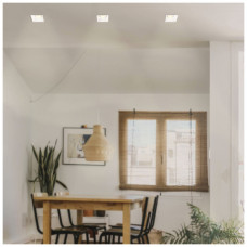 Світильник точковий Videx під лампу GU10 врізний Квадрат Білий (VL-SPF09S-W)