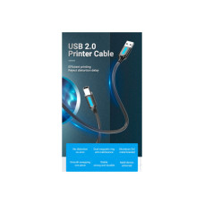 Кабель для принтера USB 2.0 AM/BM 3.0m 480Mbps PVC black Vention (COQBI)