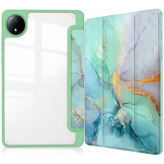 Чохол до планшета BeCover Soft Edge TPU Xiaomi Redmi Pad SE 8.7" Green Marble (712574)