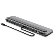 Порт-реплікатор Digitus USB-C > 2xHDMI/1xDP/3xUSB-A/USB-C/RJ54/PD/Audio (DA-70919)