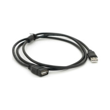 Дата кабель USB 2.0 AM/AF 1.5m ferrite black Voltronic (YT-AM/AF-1.5B)