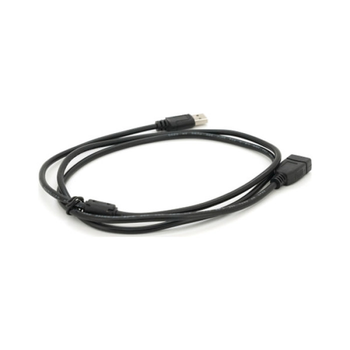 Дата кабель USB 2.0 AM/AF 1.5m ferrite black Voltronic (YT-AM/AF-1.5B)
