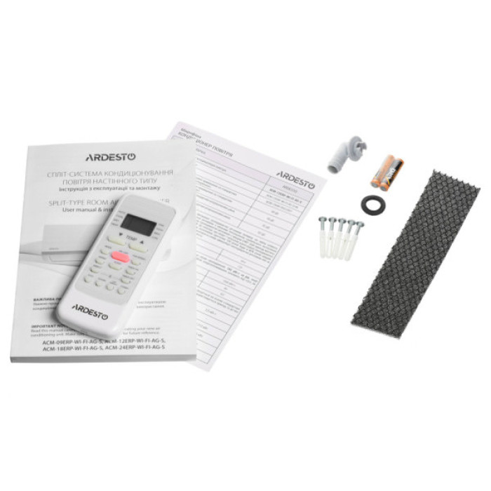 Кондиціонер Ardesto ACM-24ERP-R32-WF-AG-S