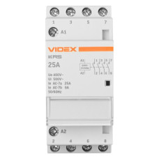 Контактор Videx 4п 25А 4НВ VF-RS-MC4O-25 RESIST