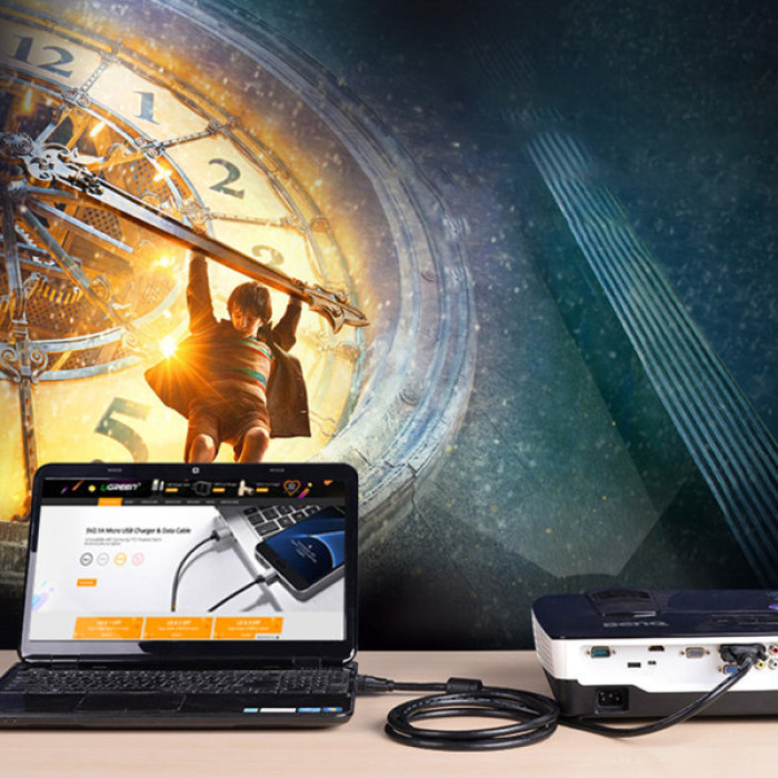 Кабель мультимедійний DVI M to DVI M 2.0m 24+1pin DV101 black Ugreen (11604)