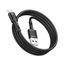 Дата кабель USB 2.0 AM to Micro 5P 1.0m 2.4A PVC X83 black HOCO (6931474770882)