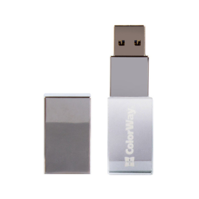 USB флеш накопичувач ColorWay 32GB 3.0 Transparent (CW-USBCL32)