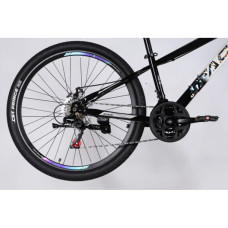 Велосипед Space 26" MARS DD FR рама-13" ST 2026 чорний з білим (OPS-SP-26-078)