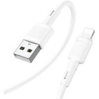 Дата кабель USB 2.0 AM to Lightning 1.0m 2.4A X83 white HOCO (6931474770875)