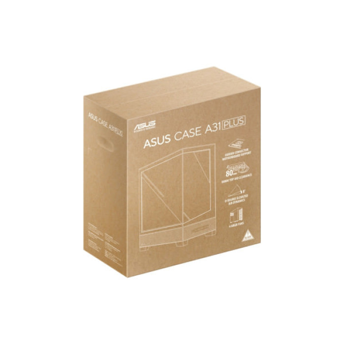 Корпус ASUS A31 Plus White Tempered Glass (90DC00R3-B19000)