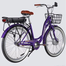 Електровелосипед Dorozhnik 26" eAQUAMARINE BH рама-17" 36B 13А*г 500Вт 2026 фіолетовий (ELB-D-26-295)