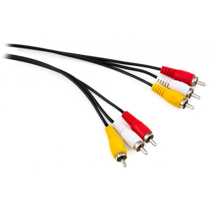 Кабель мультимедійний 3xRCA M to 3xRCA M 1.8m Vinga (VCP3RCA1.8)