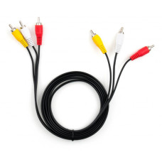 Кабель мультимедійний 3xRCA M to 3xRCA M 1.8m Vinga (VCP3RCA1.8)