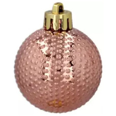 Ялинкова іграшка Chomik пластикові кульки 16 шт, 4 см, рожеві і біли (5900779877351_1)