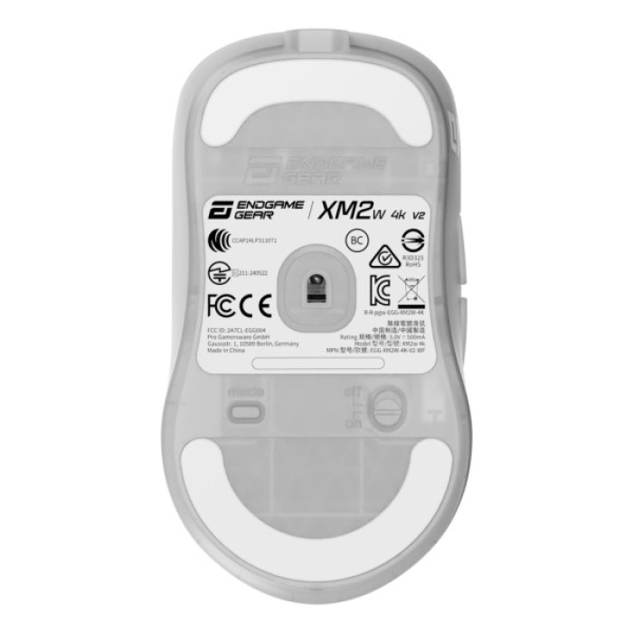 Мишка Endgame Gear XM2w 4k v2 Wireless Transparent White (PGW-EG-MOU-082)