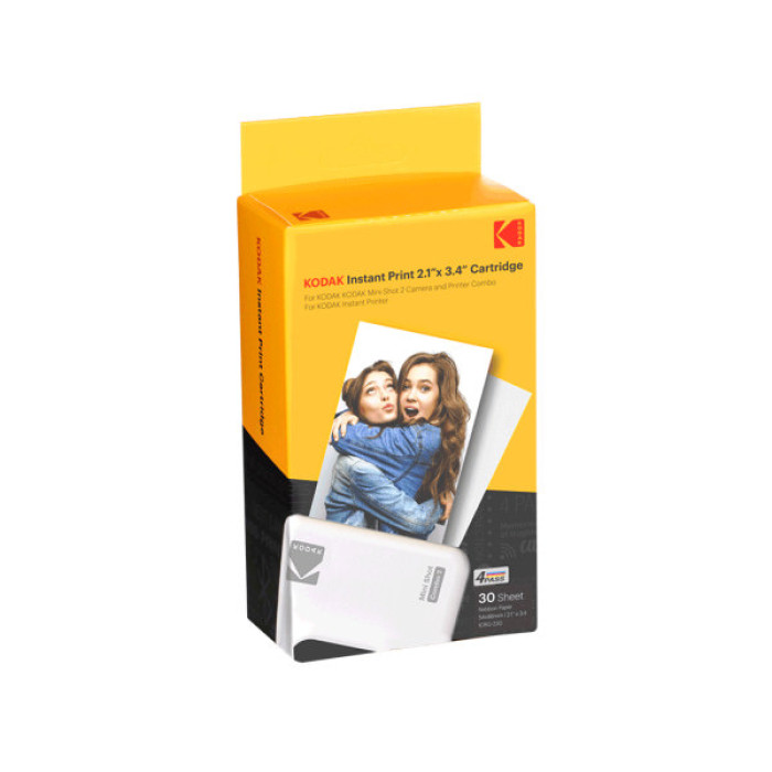 Фотопапір Kodak Instant Print 2.1x3.4" *30p, for Mini 2, Mini 2 Retro, Mini Shot 2 (ICRG-230)