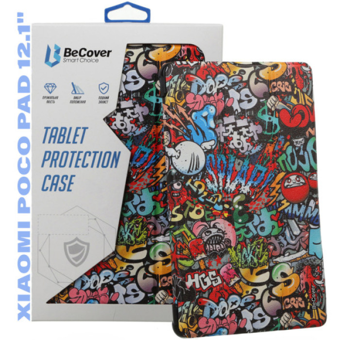 Чохол до планшета BeCover Smart Case Xiaomi Poco Pad / Poco Pad M1 (12.1") Graffiti (711569)