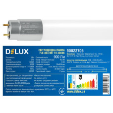 Лампочка Delux FLE-004 9 Вт 0,6м T8 4000K 230В G13 скло (90022706)