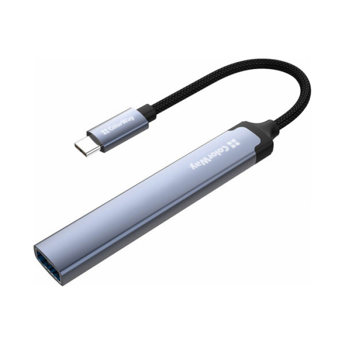 Концентратор ColorWay USB-C 4-in-1 USB-C2.0х3/USB3.0 (CW-HUB07)