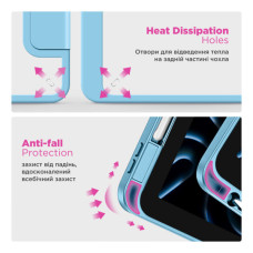 Чохол до планшета Armorstandart Y-Type PEN Samsung Galaxy Tab S9+ / S9 FE+ / S10+ Blue (ARM85525)